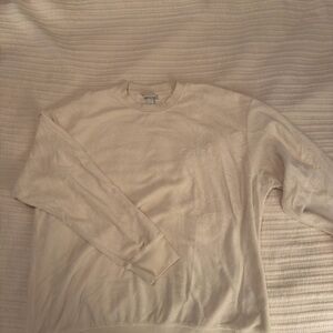 H&M Men's Off-White Crewneck Sweater